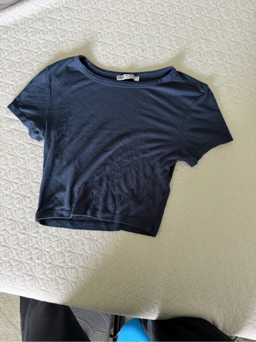 ZARA Dark Navy Short Sleeve Tee